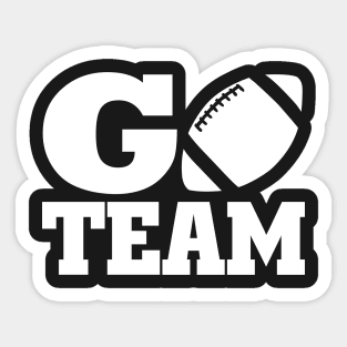 Go Team Football Sticker